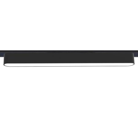Foco carril SNOW SLIM 378mm 48V, 18W, 90º, negro, Blanco cálido