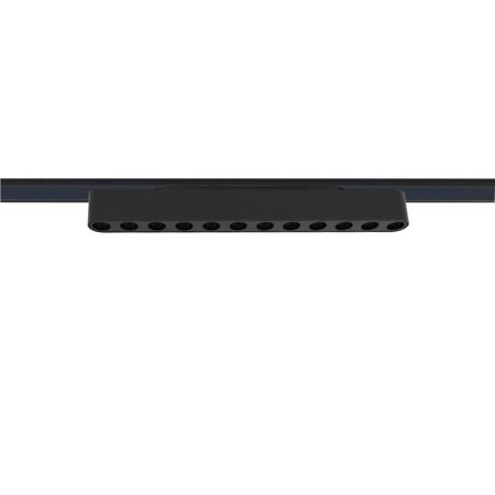 Foco carril SNOW SLIM 252mm 48V, 12W, 24º, UGR16, negro, Blanco cálido