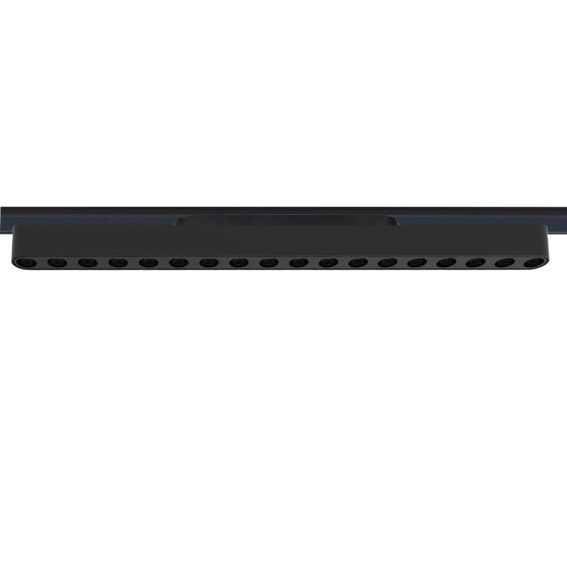 Foco carril SNOW SLIM 378mm 48V, 18W, 24º, UGR16, negro, Blanco cálido