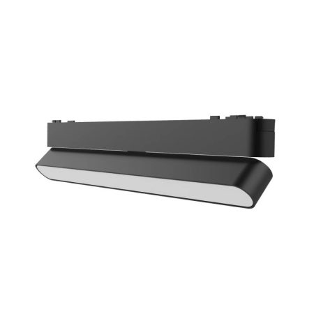 Foco carril SNOW SLIM 252mm Basculante 48V, 12W, 90º, negro, Blanco cálido