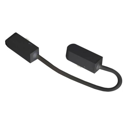 Conector doble 300mm Carril SLIM 48V, negro
