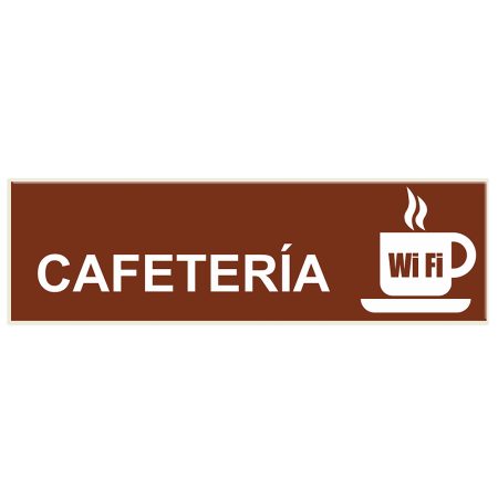 Señal de Cafetería. Señalética SL58 para BIGLUX