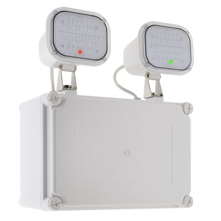 Luz de emergencia LED KROLUX AUTO-TEST, Estanca IP65, Industrial, Blanco frío