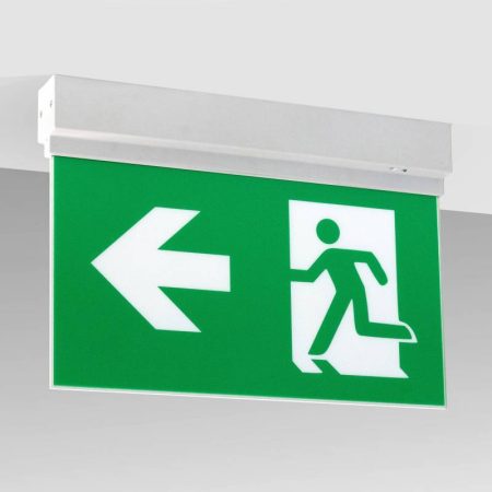 Luz de emergencia LED SIGN Superficie SL1, Blanco frío