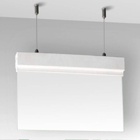 Luz de emergencia LED SIGN Suspendida Transparente SL2, Blanco frío