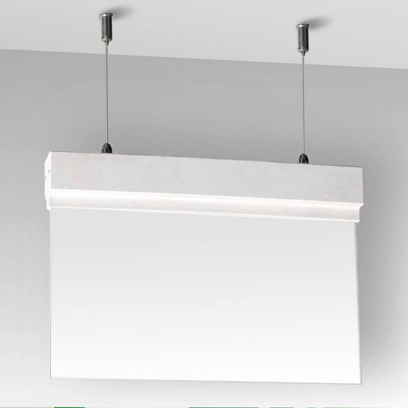 Luz de emergencia LED SIGN Suspendida Transparente SL2, Blanco frío
