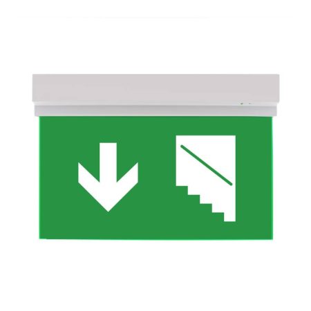 Luz de emergencia LED SIGN Superficie SL103, Blanco frío