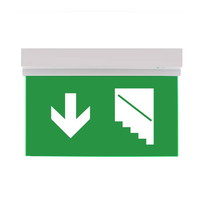 Luz de emergencia LED SIGN Superficie SL103, Blanco frío