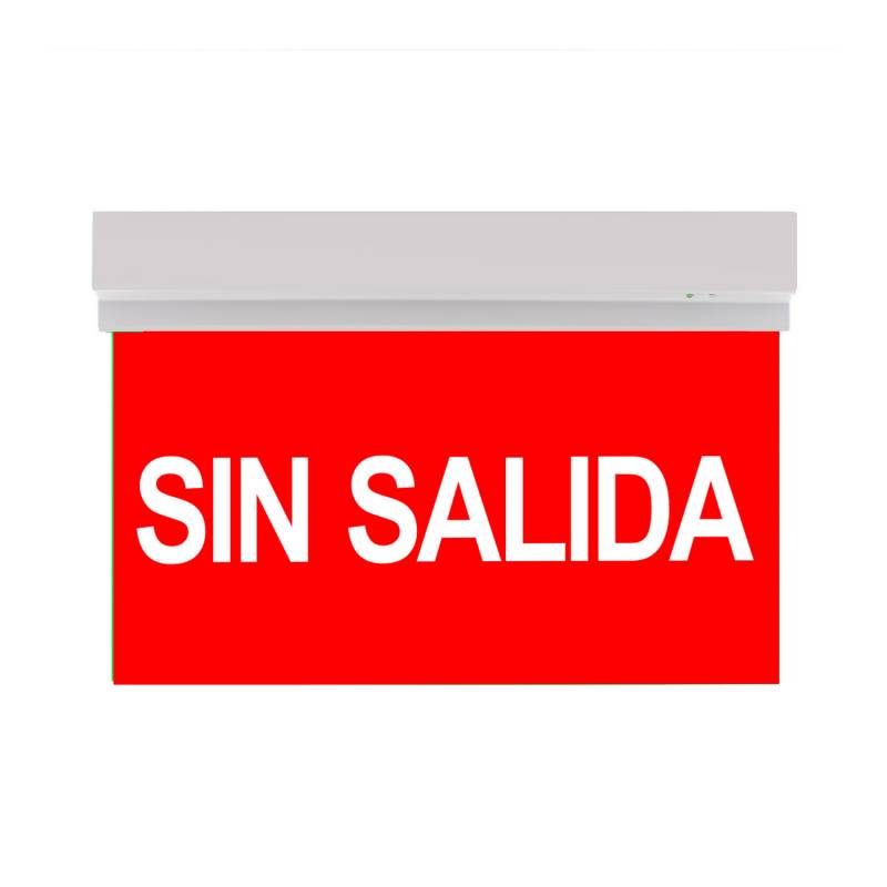 Luz de emergencia LED SIGN Superficie SL107, Blanco frío