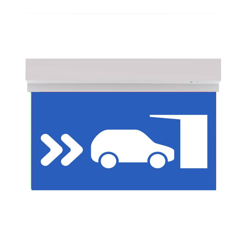 Luz de emergencia LED SIGN Superficie SL108, Blanco frío