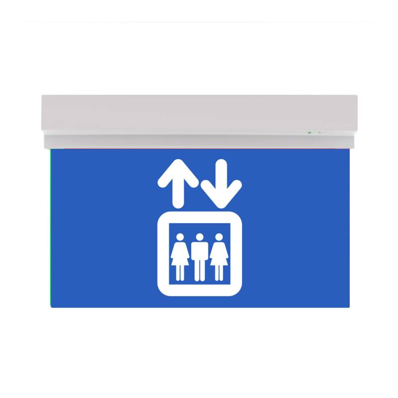 Luz de emergencia LED SIGN Superficie SL110, Blanco frío