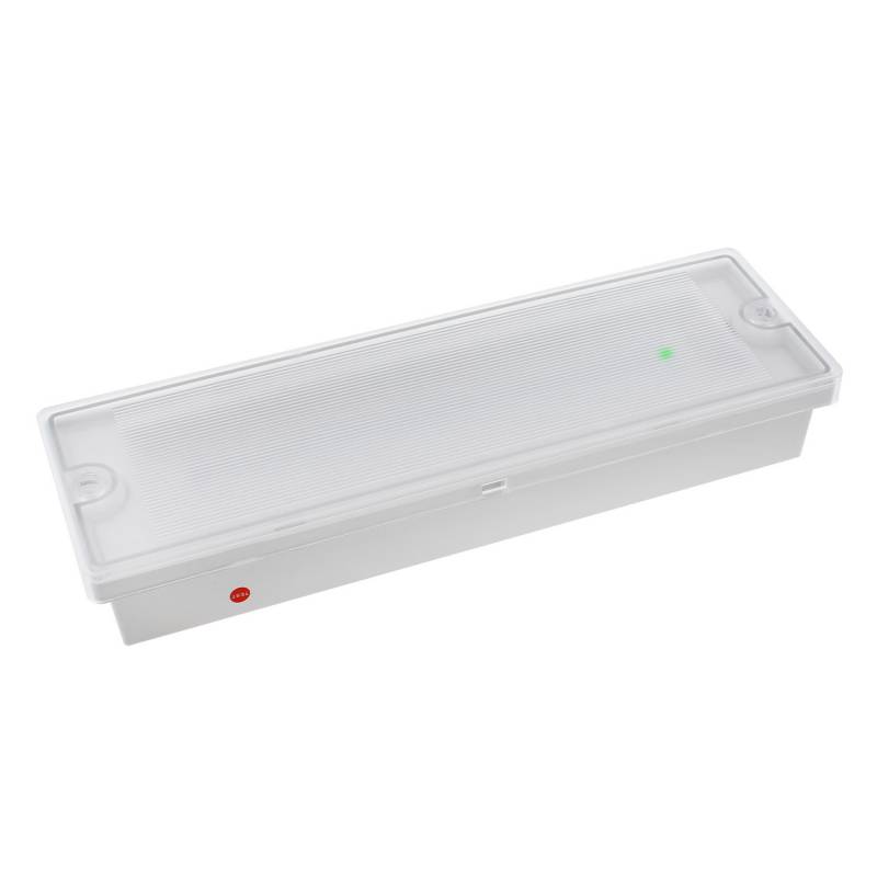 Luz de emergencia LED RECLUX, Estanca IP65, Permanente / No permanente, Blanco frío