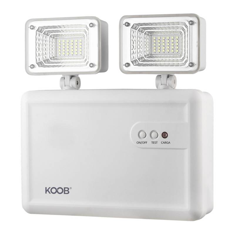 Luz de emergencia LED ROMLUX, Estanca IP65, Industrial, Blanco frío