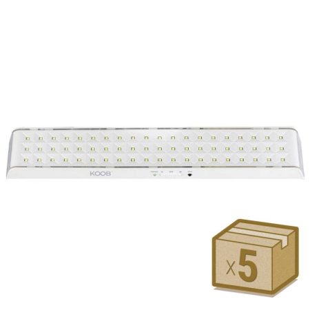 Pack 5 x Luz de emergencia Led EMERLUX F715, No permanente, Blanco frío