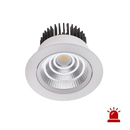 Luz de emergencia LED KOL, 12W, Permanente / No permanente, Blanco cálido