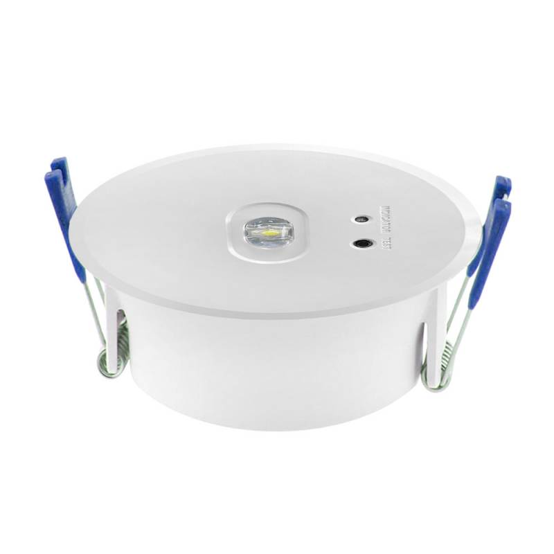 Luz de emergencia Led ZOE AUTO-TEST, Empotrado, Blanco frío