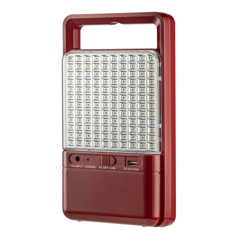 Emergencia portátil LED STAD multifunción, rojo, Blanco frío