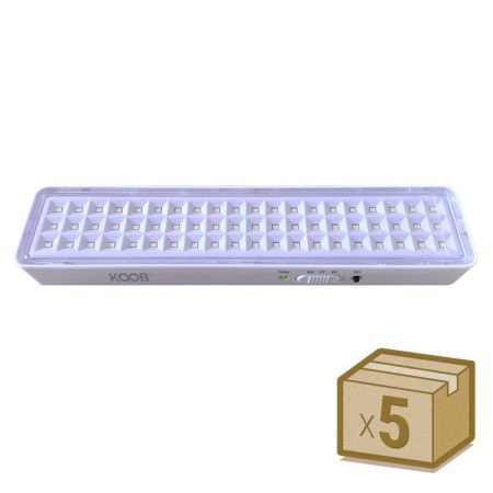 Pack 5 x Luz de emergencia Led EMERLUX F415B, No permanente, Blanco frío