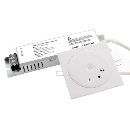 Luz de emergencia LED ELITE, Empotrado, Blanco frío