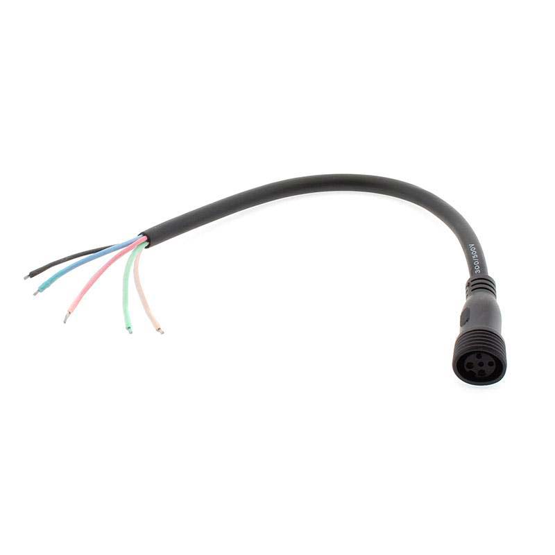Cable conexión 5 Pin, 20cm, IP67, negro