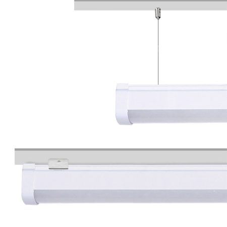 LED lineal, suspendido o superficie, 18W, RGB+CCT, RF, Alexa, SINC. 1m, RGB + Blanco dual, regulable