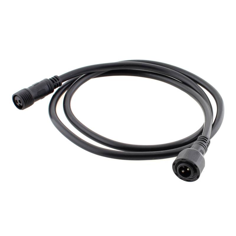 Cable extensión 2 Pinx0,75mm, 100cm, IP67, negro