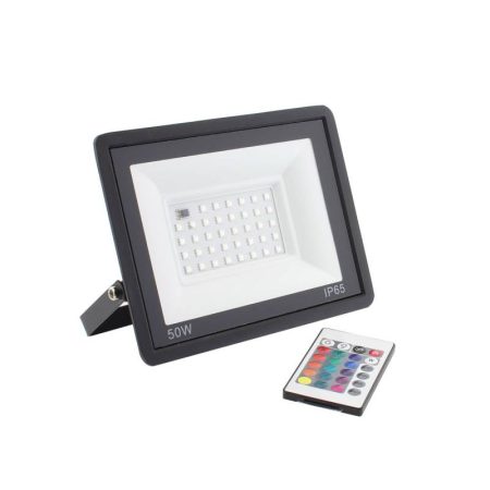 Proyector LED RGB, 50W +  mando a distancia, RGB