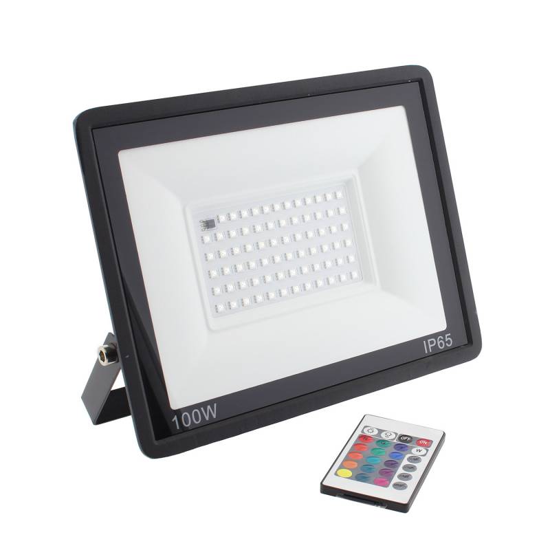 Proyector LED RGB, 100W + mando a distancia, RGB