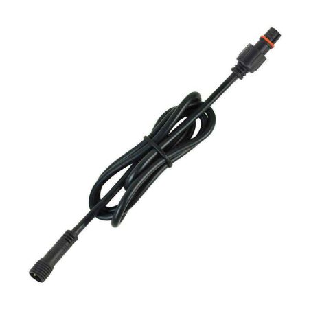 Cable extensión 2 Pinx0,5mm, 100cm, IP67, negro