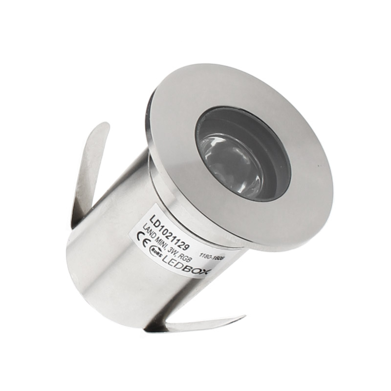 Foco Led sumergible LAND MINI, DC12V, 3W, RGB, IP68 (RGB/V+), RGB