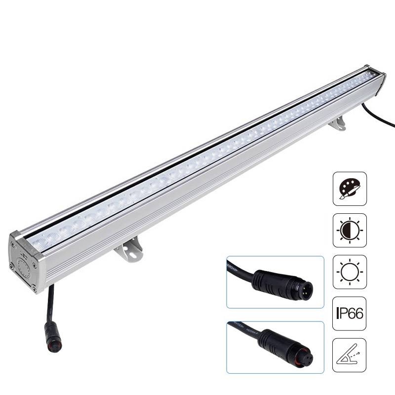 Foco lineal FOKUA LED 24W, RGB+CCT, SYS-T1, RGB + Blanco dual, regulable
