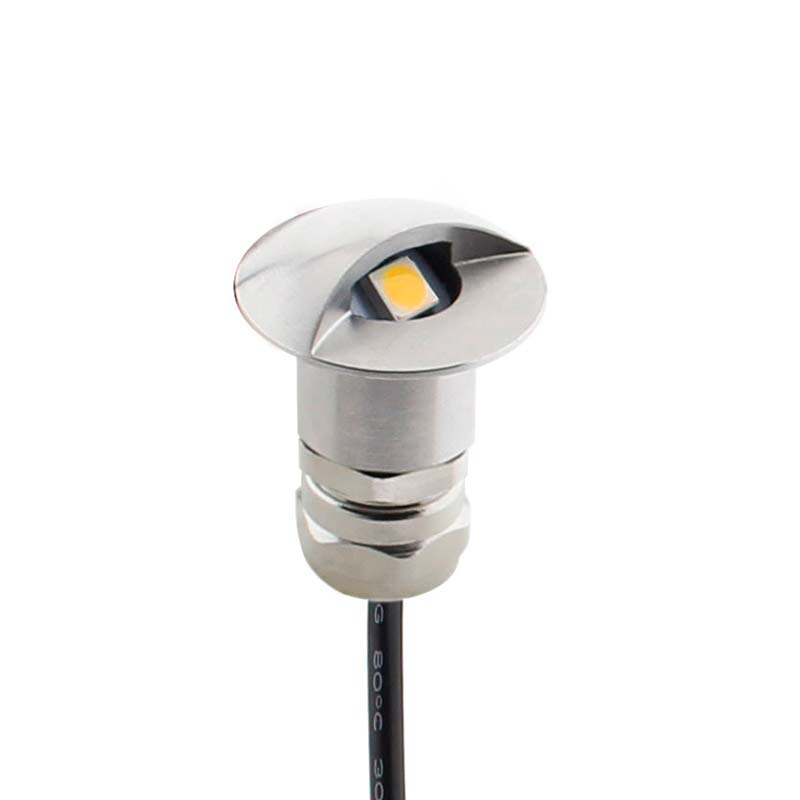 Foco POD LED 1W, IP67 Acero inox, Blanco frío