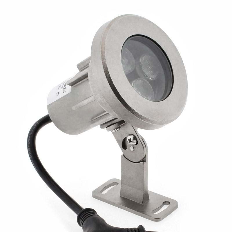 Foco LED Exterior GARLUX, DC12/24V, 24W, RGBW, IP68, RGB + Blanco cálido, regulable