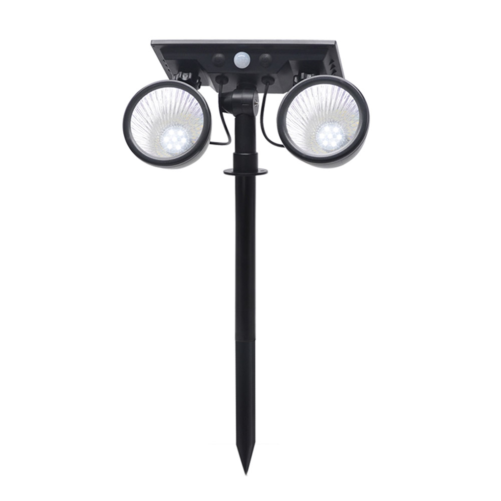 Foco doble de jardín Solar STREET CW+WW (2700K+6000K), Blanco dual