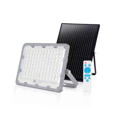 Proyector LED SOLAR PRO 50W Litio 3,2V - 7000mAH, Blanco frío