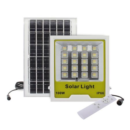 Proyector LED SOLAR CCT PRO 100W 3,2V - 8000mAH, 3000-4000-6000K