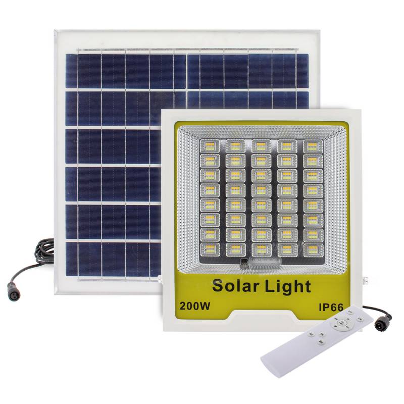 Proyector LED SOLAR CCT PRO 200W 3,2V - 12000mAH, 3000-4000-6000K