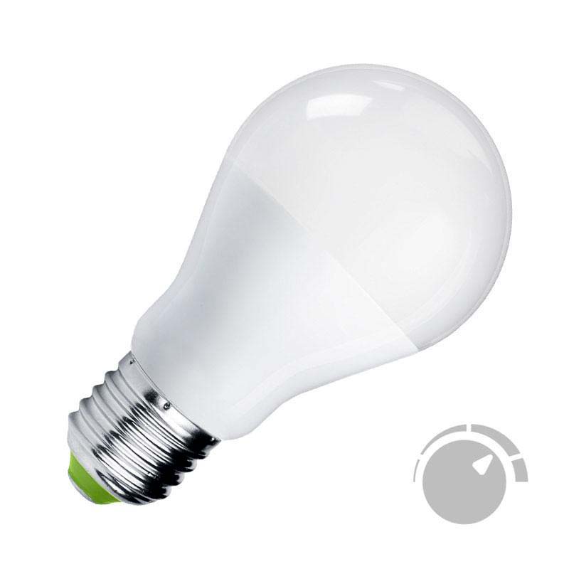 Bombilla LED E27, 180º, 12W, Regulable, Blanco frío, regulable