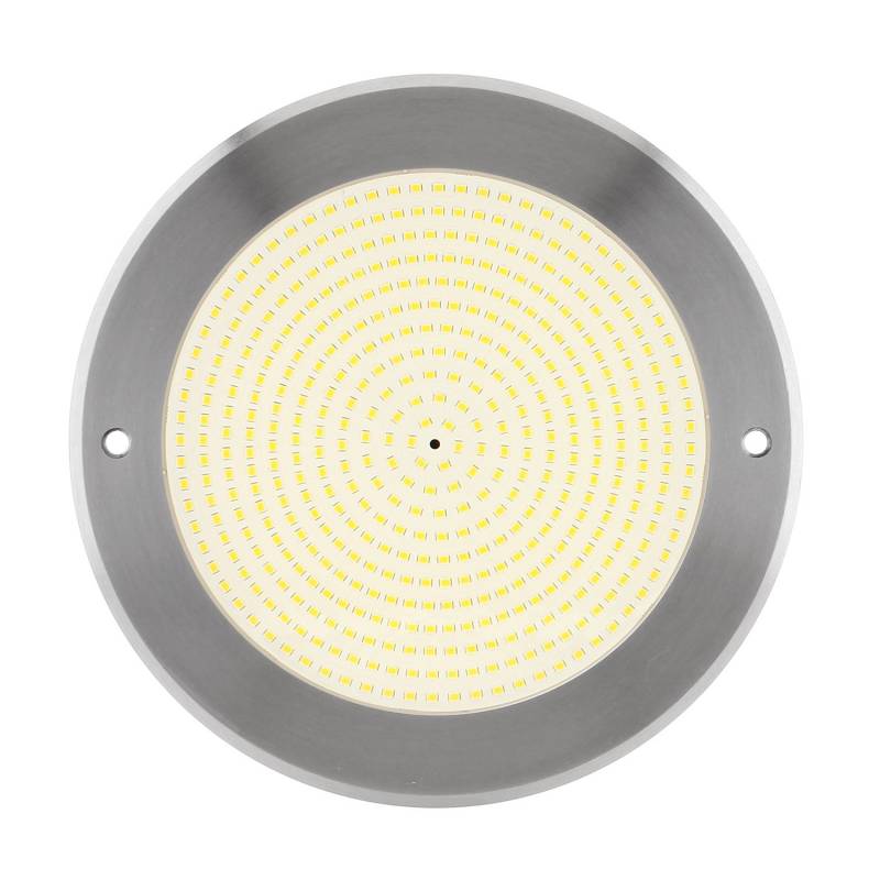 Lámpara LED SLIM 5mm Ø230mm para piscinas,  12V AC/DC, IP68, 35W, acero inox 316, Blanco neutro
