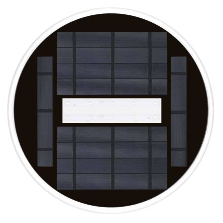 Lámpara LED SOLAR para piscinas Ø309mm,  IP68, 36*02W, Blanco frío
