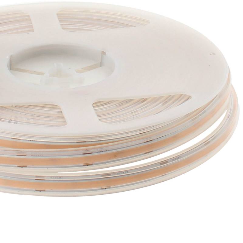 Tira LED Monocolor NEW COB, DC24V, 5m (256Led/m), 50W, IP66, CRI>90, Blanco cálido
