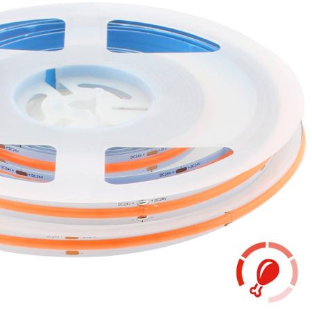 Tira LED Monocolor COB, DC24V, 5m (512Led/m), 60W, IP20, Carnes y frutas, Rosa/Magenta