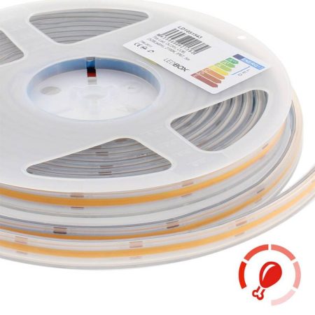 Tira LED Monocolor COB, DC24V, 5m (512Led/m), 60W, IP66, Carnes y frutas, Rosa/Magenta