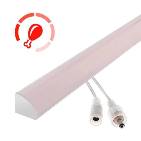Barra LED Profresh PR1 Chip OSRAM, DC24V, 11W, 100cm, Carnes y Frutas, Rosa/Magenta