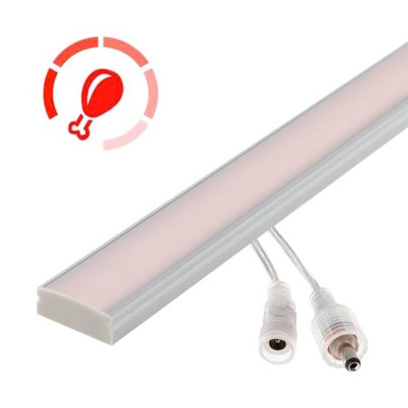Barra LED Profresh PR2 Chip OSRAM, DC24V, 11W, 100cm, Carnes y Frutas, Rosa/Magenta