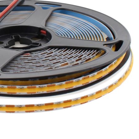 Tira LED COB, DC24V, 10 metros (264Led/m), Corte 10mm, 90W, IP20, Blanco cálido