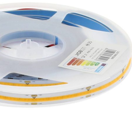 Tira LED Monocolor COB, ChipLed Samsung, DC24V, 5m (528Led/m), 75W, IP20, Rosa/Magenta