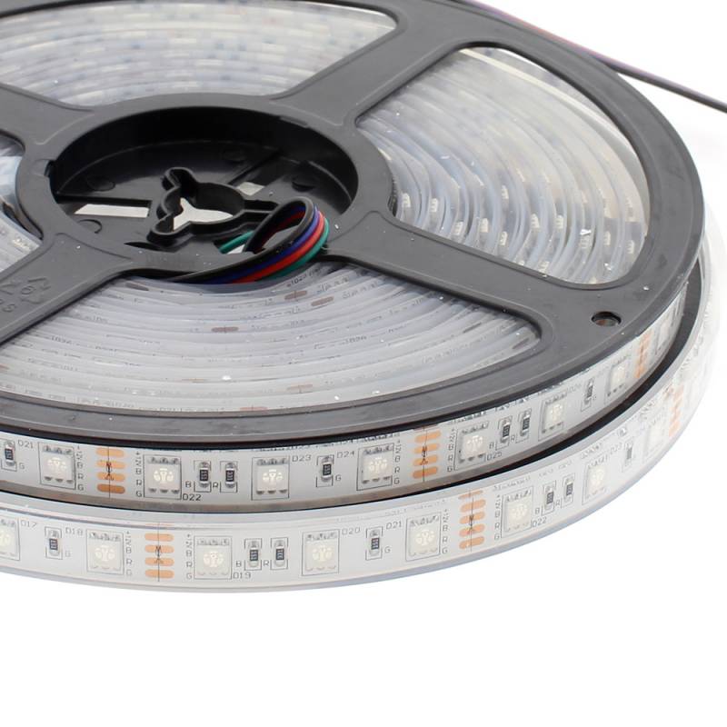 Tira LED EPISTAR SMD5050, RGB, DC12V, 5m (60Led/m) - IP68, RGB
