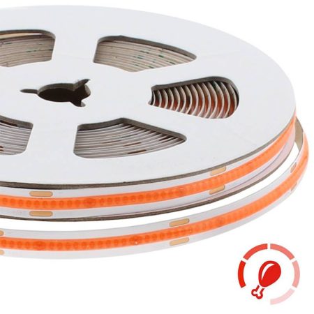 Tira LED Monocolor COB, DC24V, 5m (480Led/m), 50W, IP20, Carnes y frutas, Rosa/Magenta