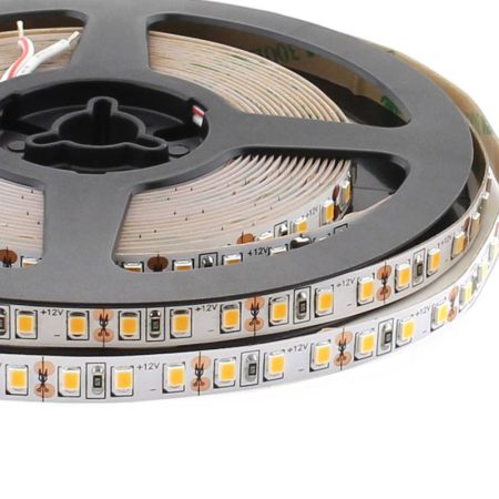 Tira LED Monocolor SMD2835, ChipLed Samsung, DC12V, 5m (120Led/m), 90W, IP20, Blanco cálido